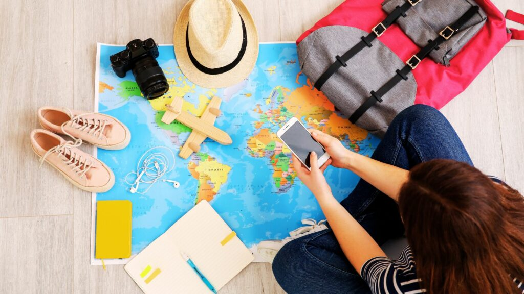 Travel trends 2026 with scenic destinations and modern travel experiences